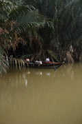 Calm waters - Vietnam river boat photography print
